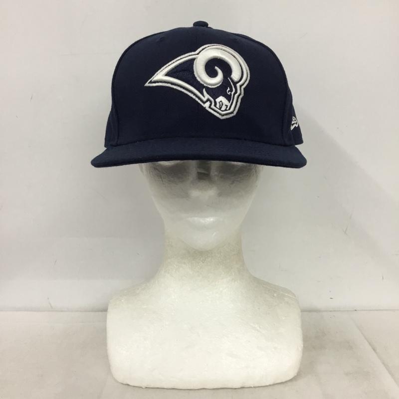 ニューエラ NEW ERA 帽子 キャップ 59FIFTY NFL 刺繍 紺 / ネイビー / navy メンズ USED 古着 中古 10157897