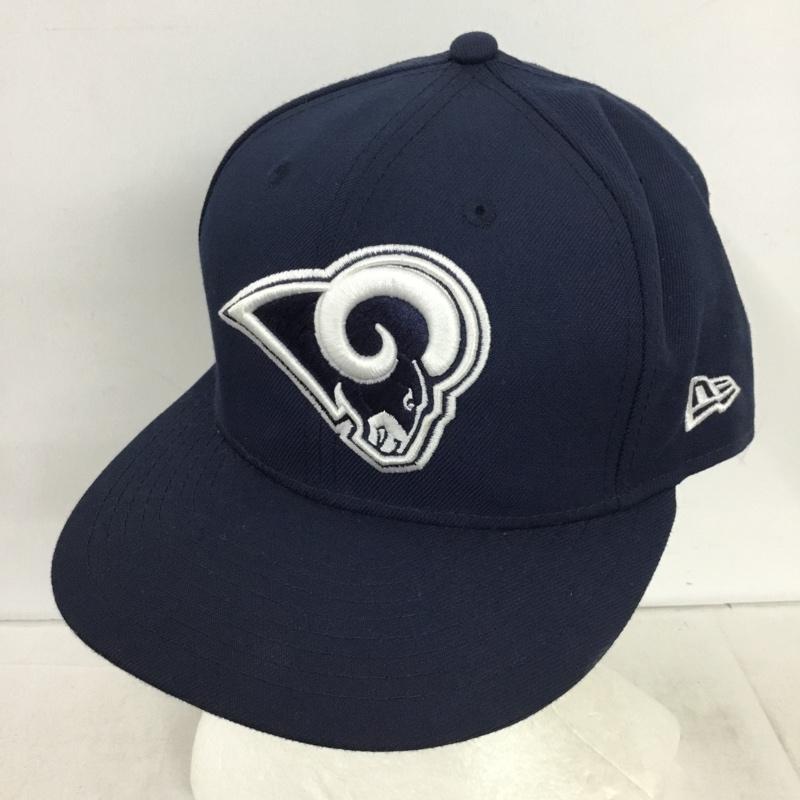 ニューエラ NEW ERA 帽子 キャップ 59FIFTY NFL 刺繍 紺 / ネイビー / navy メンズ USED 古着 中古 10157897