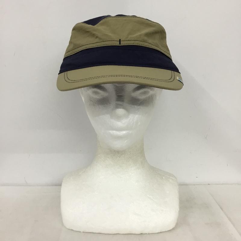 カリマー Karrimor 帽子 キャップ 100671 アウトドアキャップ ロゴ、文字 ベージュ / ベージュ / beige X 紺 / ネイビー / navy メンズ USED 古着 中古 10157902