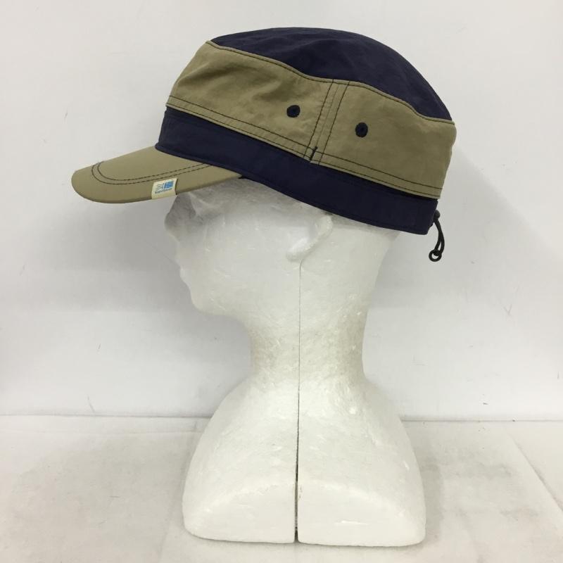 カリマー Karrimor 帽子 キャップ 100671 アウトドアキャップ ロゴ、文字 ベージュ / ベージュ / beige X 紺 / ネイビー / navy メンズ USED 古着 中古 10157902