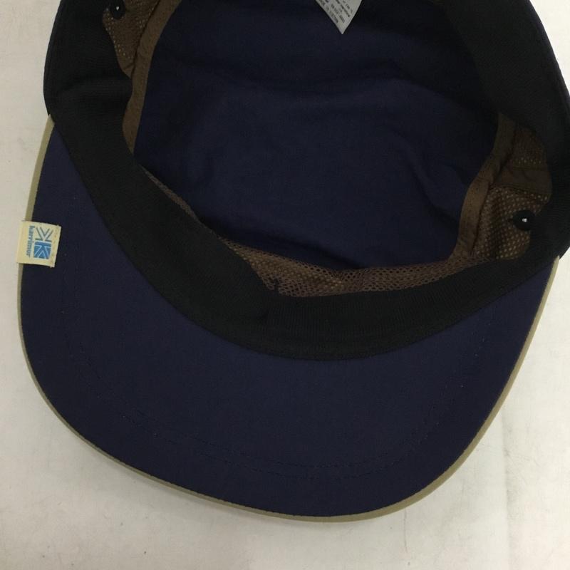 カリマー Karrimor 帽子 キャップ 100671 アウトドアキャップ ロゴ、文字 ベージュ / ベージュ / beige X 紺 / ネイビー / navy メンズ USED 古着 中古 10157902
