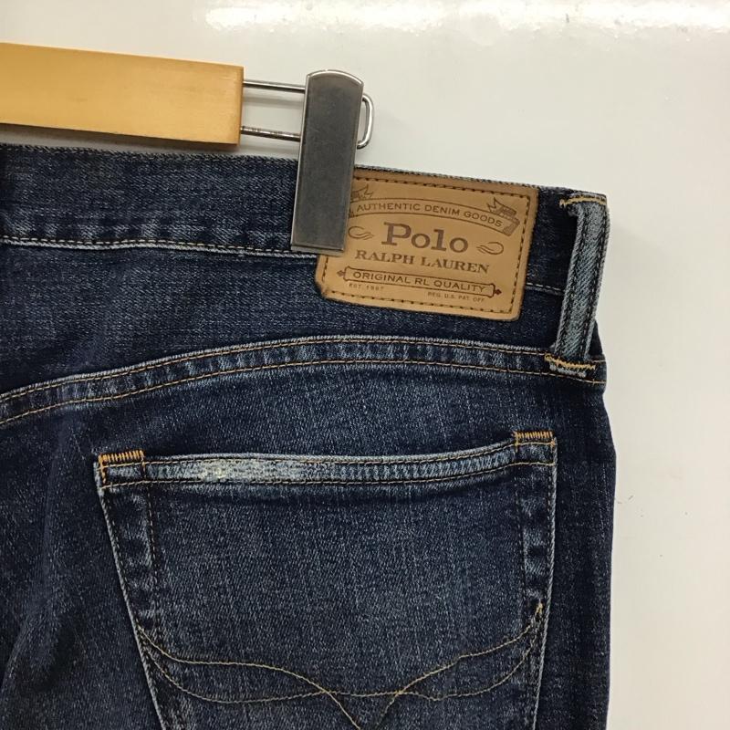 ポロラルフローレン POLO RALPH LAUREN パンツ デニム、ジーンズ デニムパンツ スリムパンツ カジュアルパンツ ストレッチパンツ 34インチ 無地 インディゴ / インディゴ / Indigo メンズ USED 古着 中古 10157907