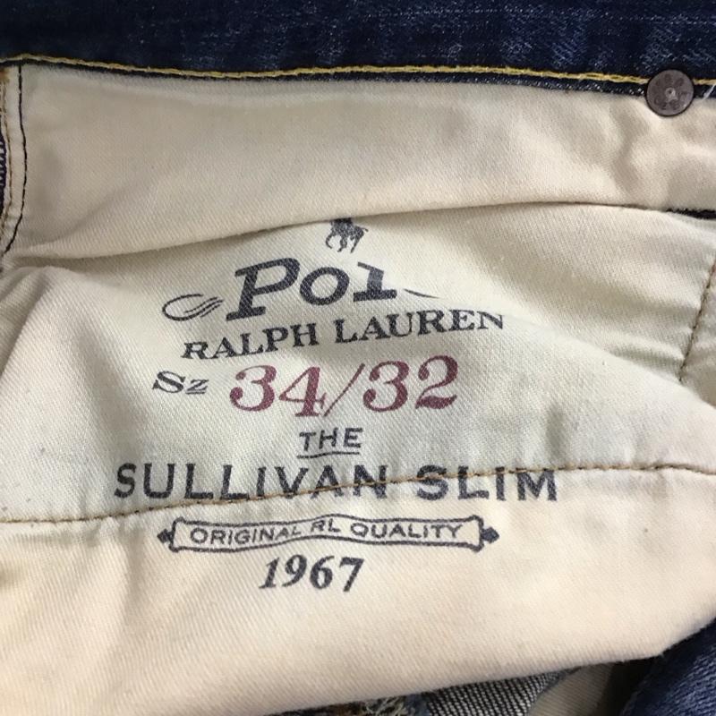 ポロラルフローレン POLO RALPH LAUREN パンツ デニム、ジーンズ デニムパンツ スリムパンツ カジュアルパンツ ストレッチパンツ 34インチ 無地 インディゴ / インディゴ / Indigo メンズ USED 古着 中古 10157907