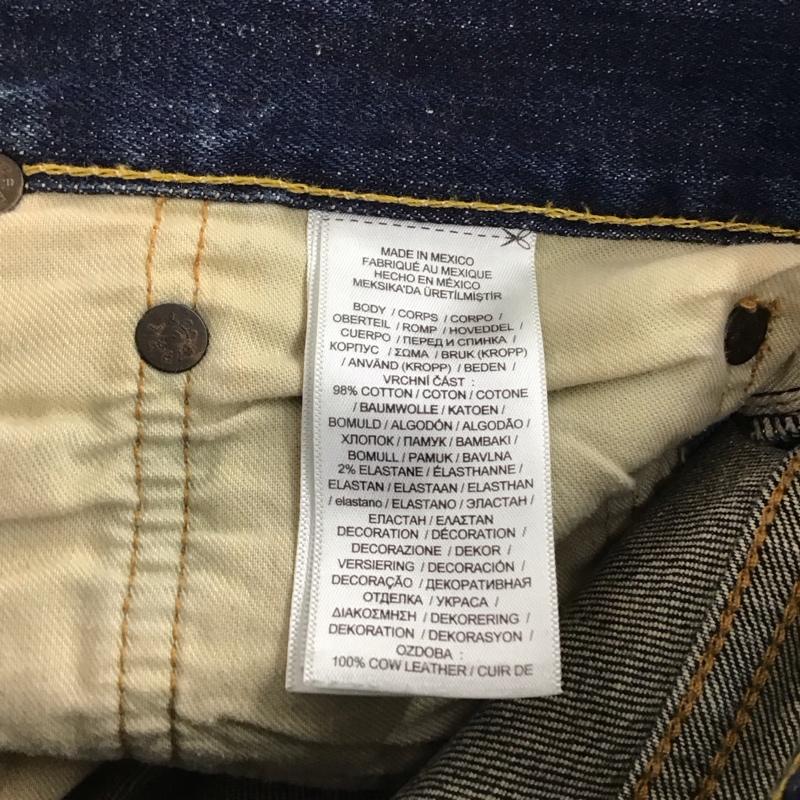 ポロラルフローレン POLO RALPH LAUREN パンツ デニム、ジーンズ デニムパンツ スリムパンツ カジュアルパンツ ストレッチパンツ 34インチ 無地 インディゴ / インディゴ / Indigo メンズ USED 古着 中古 10157907