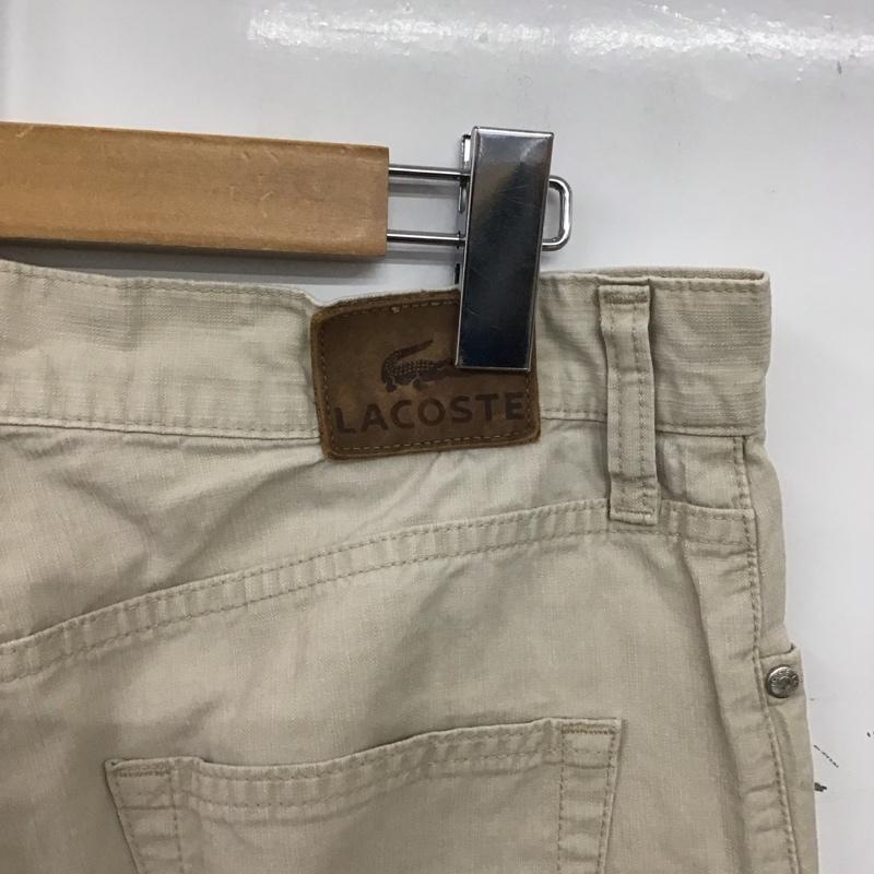 ラコステ LACOSTE パンツ ワークパンツ、ペインターパンツ ワイドパンツ カジュアルパンツ ワークパンツ 無地 アイボリー / アイボリー / メンズ USED 古着 中古 10157908