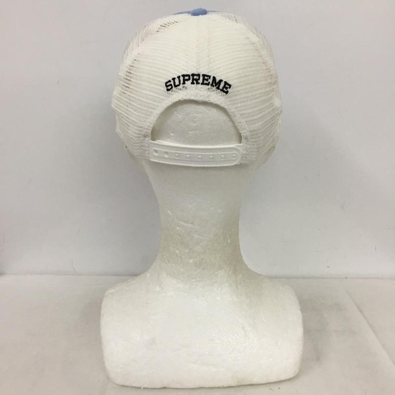 シュプリーム Supreme 帽子 キャップ 21AW 21FW Authorized Mesh Back 5-Panel ロゴ、文字 白 / ホワイト / white X 水色 / ライトブルー / メンズ USED 古着 中古 10157909