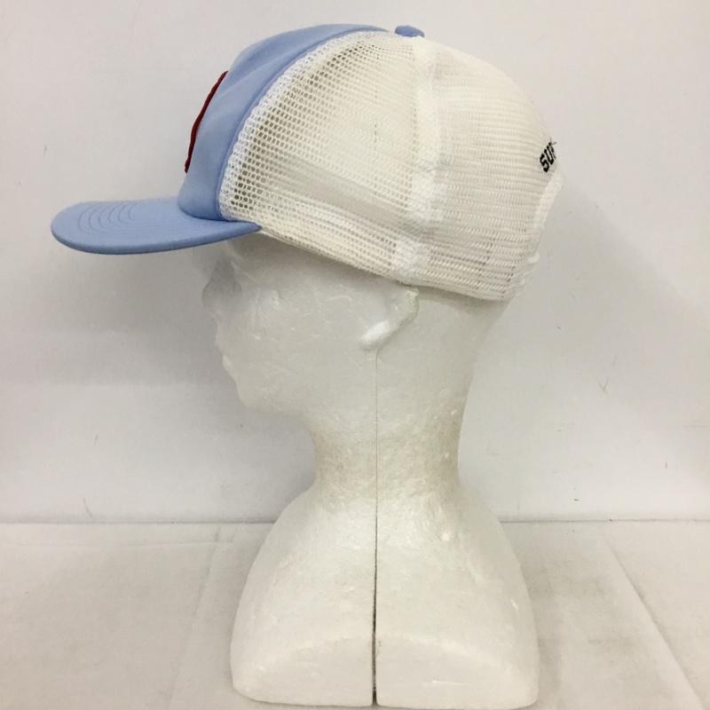 シュプリーム Supreme 帽子 キャップ 21AW 21FW Authorized Mesh Back 5-Panel ロゴ、文字 白 / ホワイト / white X 水色 / ライトブルー / メンズ USED 古着 中古 10157909
