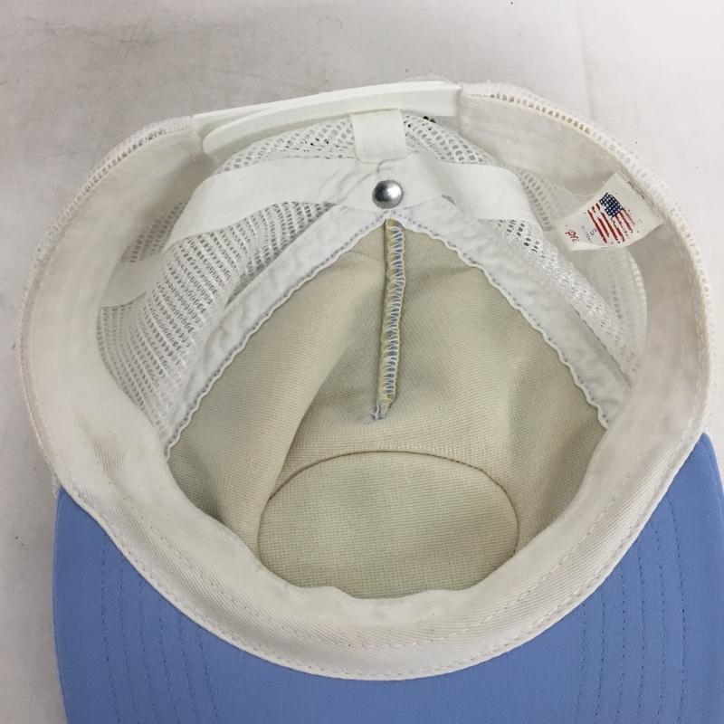 シュプリーム Supreme 帽子 キャップ 21AW 21FW Authorized Mesh Back 5-Panel ロゴ、文字 白 / ホワイト / white X 水色 / ライトブルー / メンズ USED 古着 中古 10157909