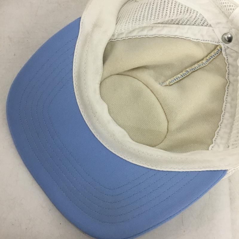 シュプリーム Supreme 帽子 キャップ 21AW 21FW Authorized Mesh Back 5-Panel ロゴ、文字 白 / ホワイト / white X 水色 / ライトブルー / メンズ USED 古着 中古 10157909