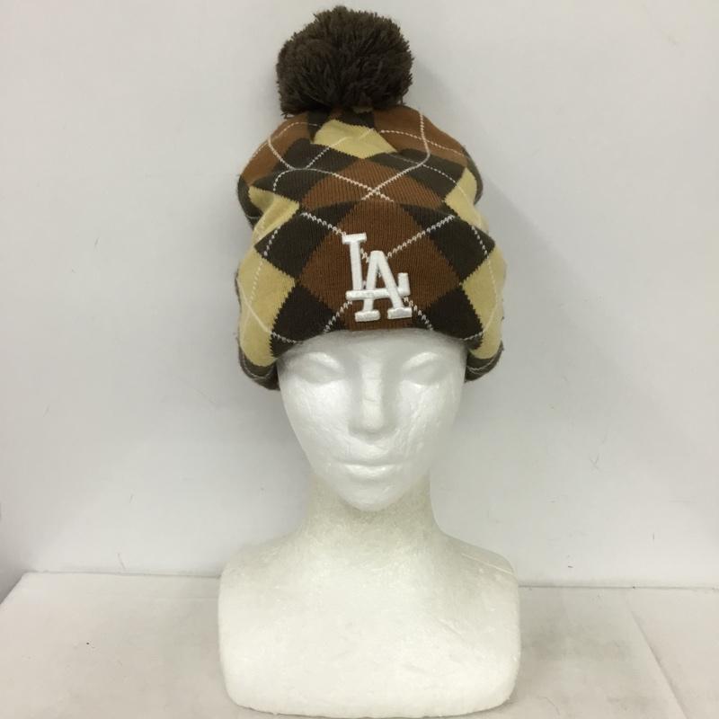 ニューエラ NEW ERA 帽子 ニット帽 LA チェック ポンポン付き 刺繍 マルチカラー / マルチカラー / multicolor メンズ USED 古着 中古 10157918