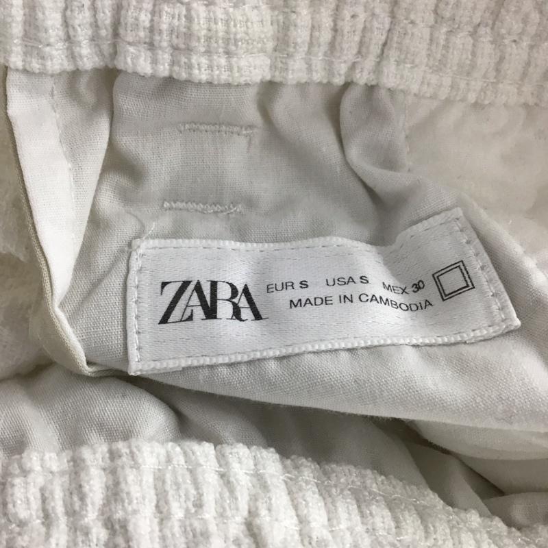 ザラ ZARA パンツ ワークパンツ、ペインターパンツ ワイドパンツ カジュアルパンツ ワークパンツ S  白 / ホワイト / white メンズ USED 古着 中古 10157920