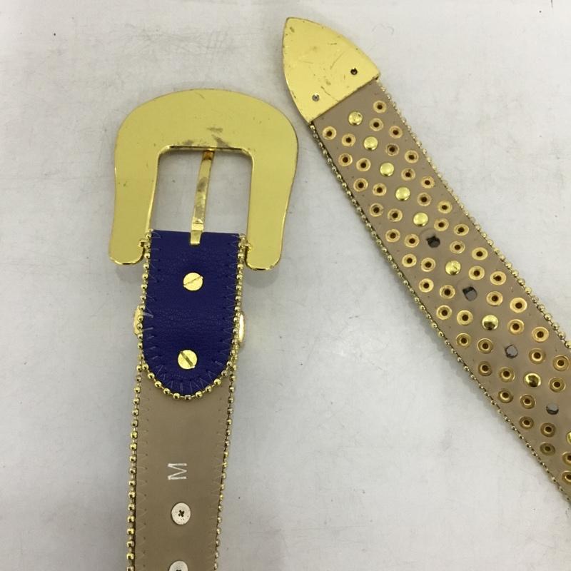 古着 USED ベルト・バックル ベルト hermetic ドルマーク スタッズ  青 / ブルー / blue メンズ USED 古着 中古 10157921