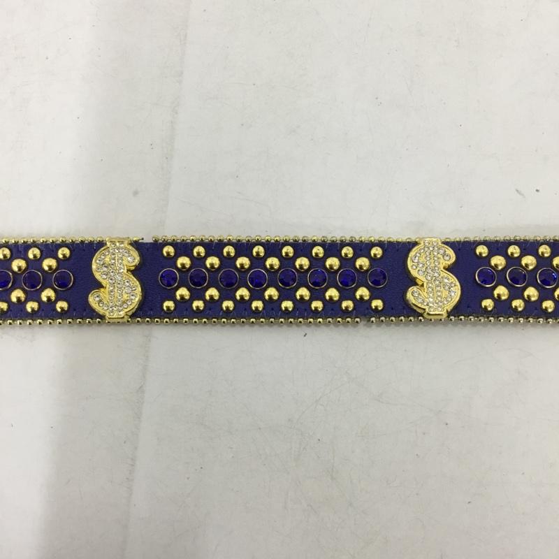 古着 USED ベルト・バックル ベルト hermetic ドルマーク スタッズ  青 / ブルー / blue メンズ USED 古着 中古 10157921
