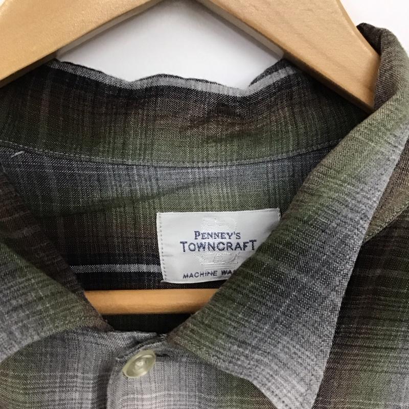 タウンクラフト TOWNCRAFT シャツ、ブラウス 長袖 L チェック マルチカラー / マルチカラー / multicolor メンズ USED 古着 中古 10157932