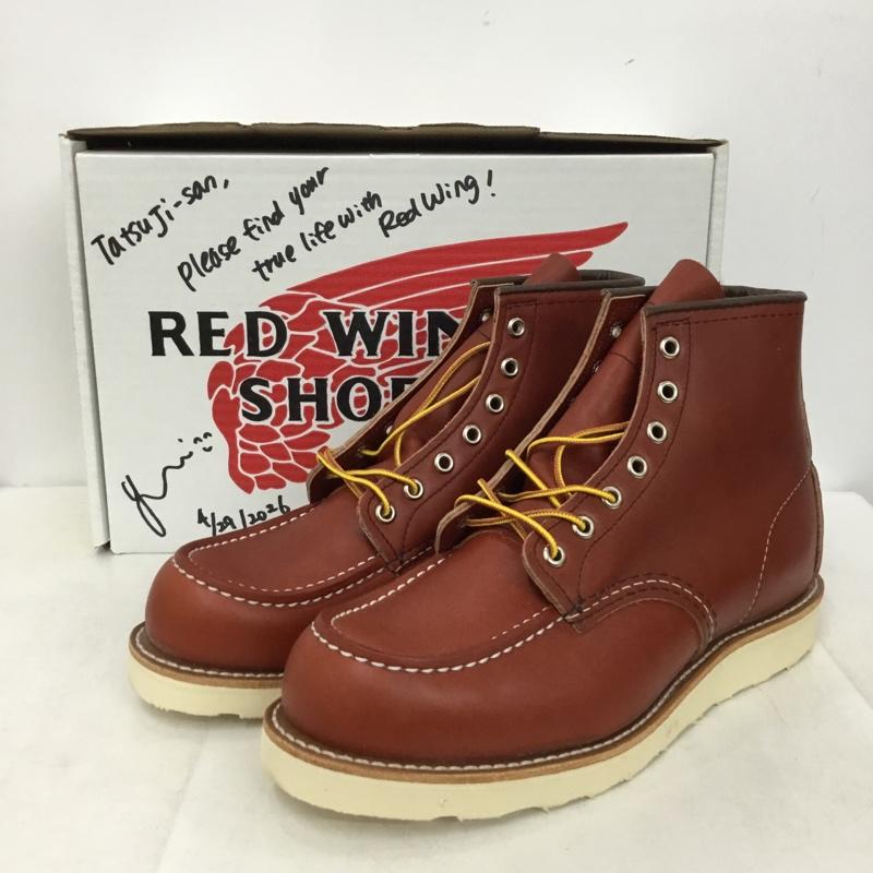 レッドウィング RED WING ブーツ ショートブーツ 8875 6インチ クラシックモック 8E 箱有 US：8 無地 茶 / ブラウン / brown メンズ USED 古着 中古 10157935