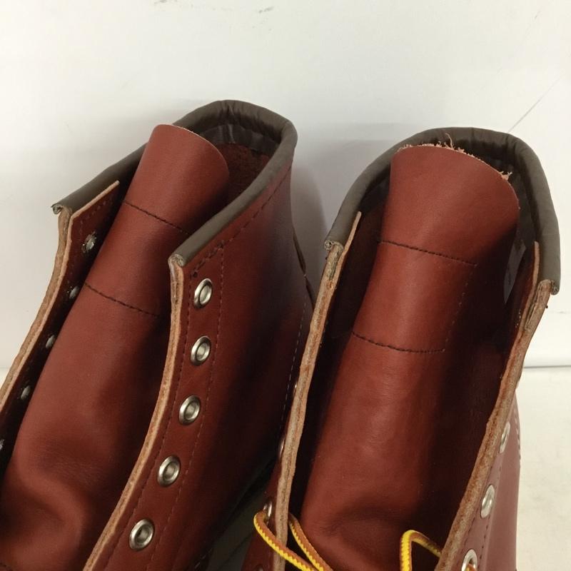 レッドウィング RED WING ブーツ ショートブーツ 8875 6インチ クラシックモック 8E 箱有 US：8 無地 茶 / ブラウン / brown メンズ USED 古着 中古 10157935
