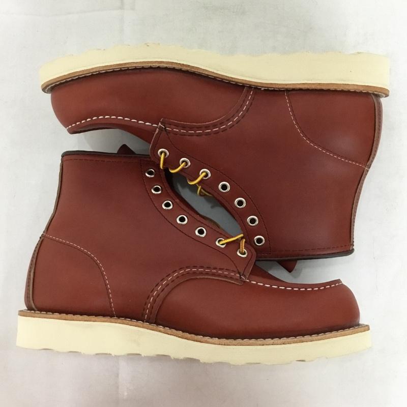 レッドウィング RED WING ブーツ ショートブーツ 8875 6インチ クラシックモック 8E 箱有 US：8 無地 茶 / ブラウン / brown メンズ USED 古着 中古 10157935