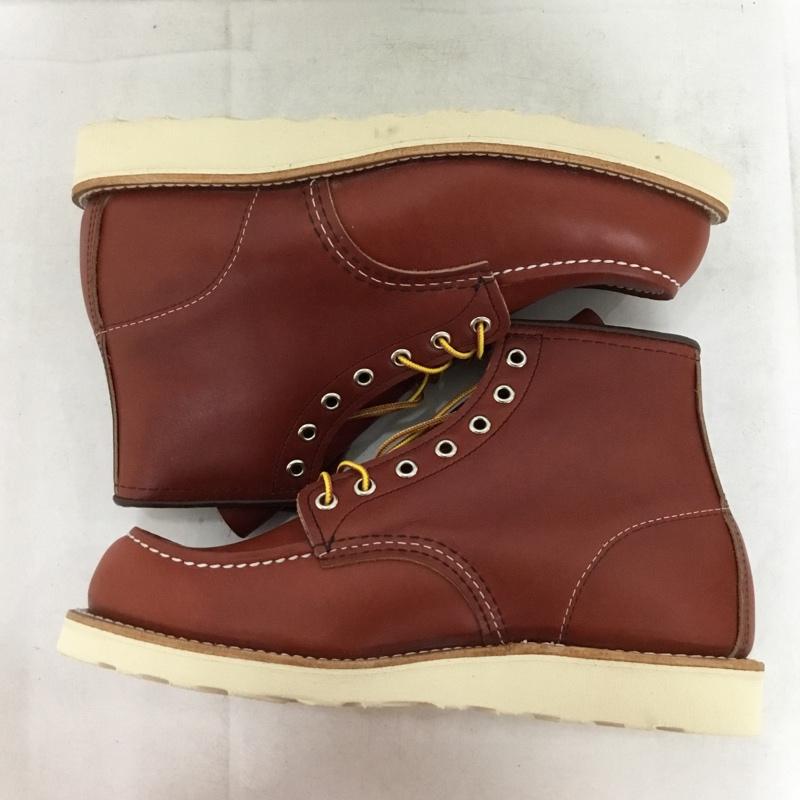 レッドウィング RED WING ブーツ ショートブーツ 8875 6インチ クラシックモック 8E 箱有 US：8 無地 茶 / ブラウン / brown メンズ USED 古着 中古 10157935