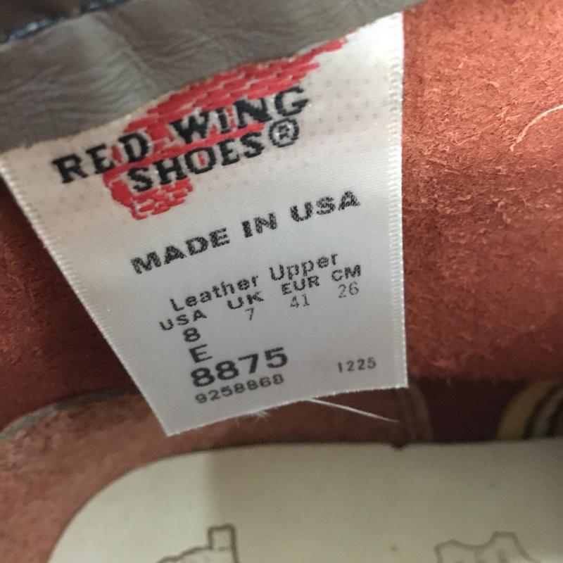レッドウィング RED WING ブーツ ショートブーツ 8875 6インチ クラシックモック 8E 箱有 US：8 無地 茶 / ブラウン / brown メンズ USED 古着 中古 10157935