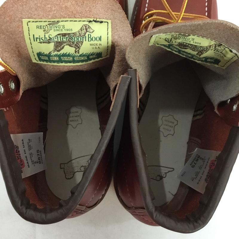 レッドウィング RED WING ブーツ ショートブーツ 8875 6インチ クラシックモック 8E 箱有 US：8 無地 茶 / ブラウン / brown メンズ USED 古着 中古 10157935