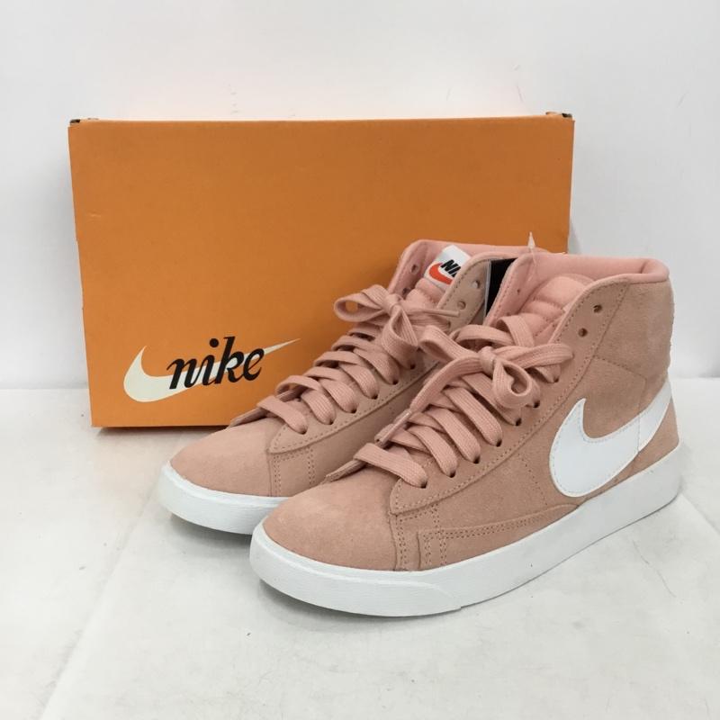 ナイキ NIKE スニーカー スニーカー AV9376-602 BLAZER MID VINTAGE SUEDE 22.5cm 箱有 22.5cm ロゴ、文字 桃 / ピンク / pink X 白 / ホワイト / white レディース USED 古着 中古 10157936