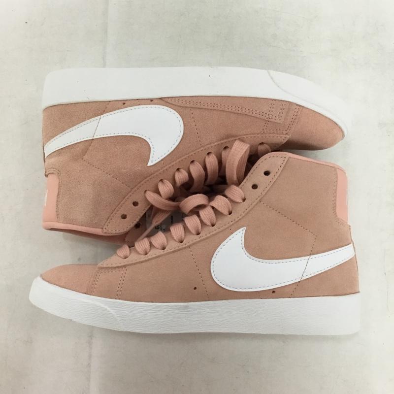 ナイキ NIKE スニーカー スニーカー AV9376-602 BLAZER MID VINTAGE SUEDE 22.5cm 箱有 22.5cm ロゴ、文字 桃 / ピンク / pink X 白 / ホワイト / white レディース USED 古着 中古 10157936