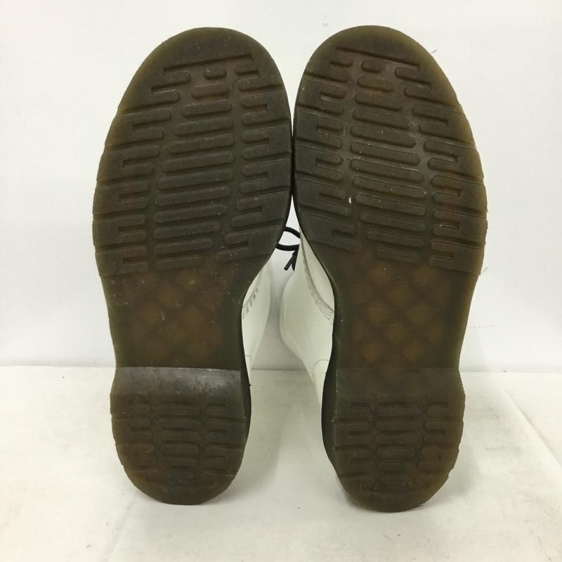ドクターマーチン Dr.Martens ブーツ 一般 1490 10ホールブーツ UK7 US：8 ロゴ、文字 白 / ホワイト / white メンズ USED 古着 中古 10157937