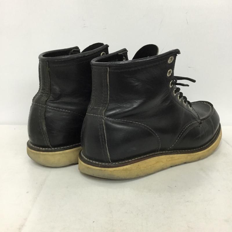 レッドウィング RED WING ブーツ ショートブーツ ワークブーツ 7D 無地 黒 / ブラック / black メンズ USED 古着 中古 10157938