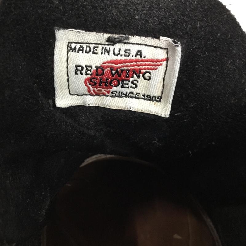 レッドウィング RED WING ブーツ ショートブーツ ワークブーツ 7D 無地 黒 / ブラック / black メンズ USED 古着 中古 10157938