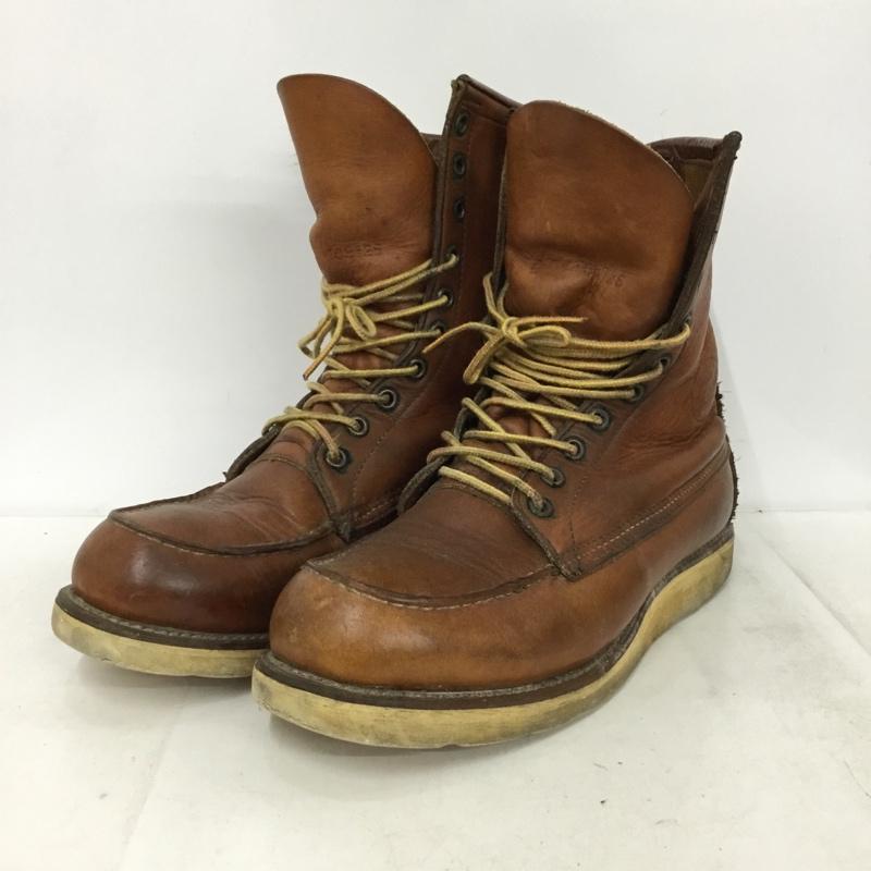 レッドウィング RED WING ブーツ 一般 09126 877 8インチ クラシックモック 7D ロゴ、文字 茶 / ブラウン / brown メンズ USED 古着 中古 10157939
