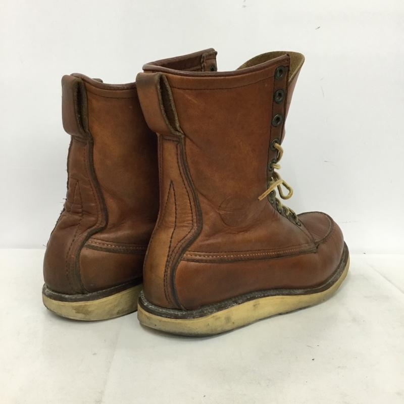 レッドウィング RED WING ブーツ 一般 09126 877 8インチ クラシックモック 7D ロゴ、文字 茶 / ブラウン / brown メンズ USED 古着 中古 10157939