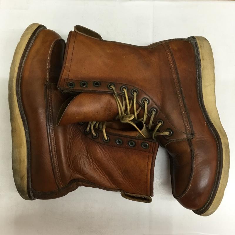レッドウィング RED WING ブーツ 一般 09126 877 8インチ クラシックモック 7D ロゴ、文字 茶 / ブラウン / brown メンズ USED 古着 中古 10157939