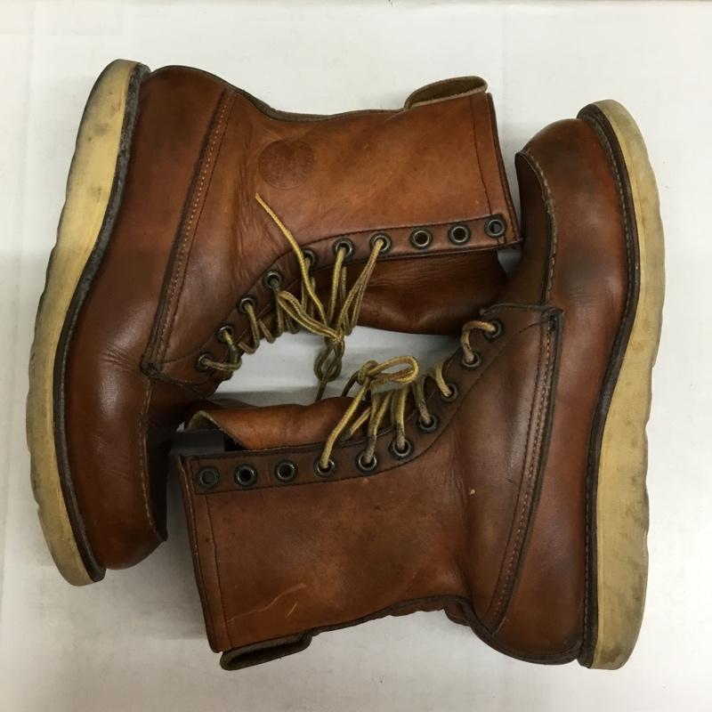 レッドウィング RED WING ブーツ 一般 09126 877 8インチ クラシックモック 7D ロゴ、文字 茶 / ブラウン / brown メンズ USED 古着 中古 10157939