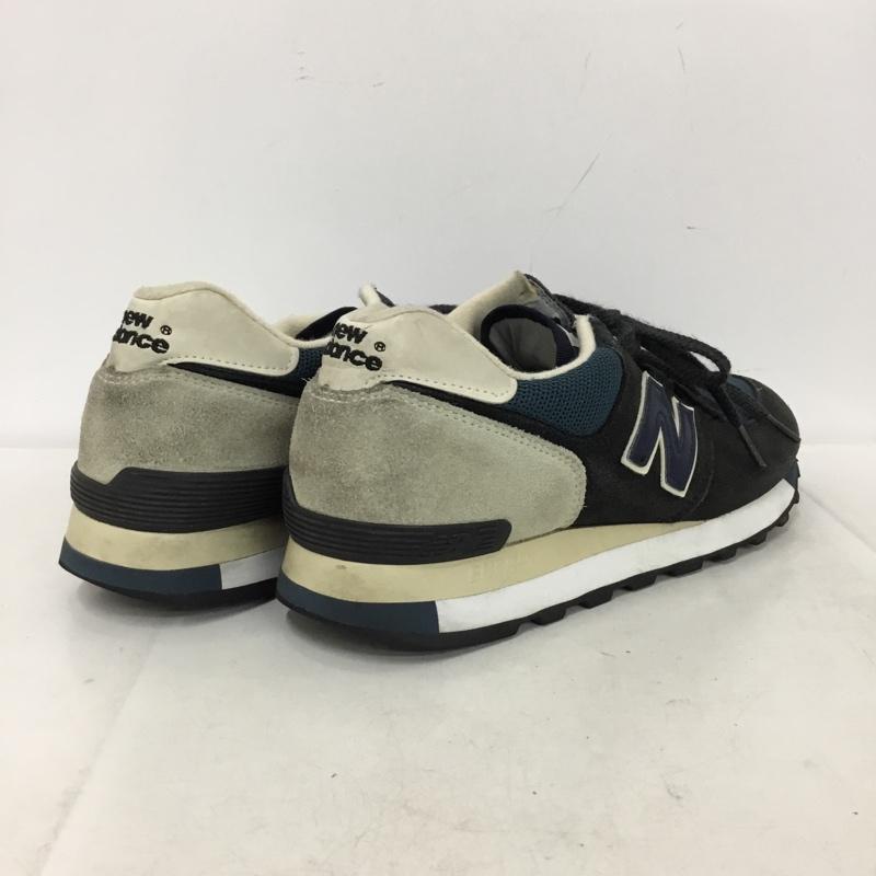 ニューバランス New Balance スニーカー スニーカー M575SNG MADE IN ENGLAND UK製 UK8 US：8 ロゴ、文字 紺 / ネイビー / navy X 灰 / グレー / gray メンズ USED 古着 中古 10157943