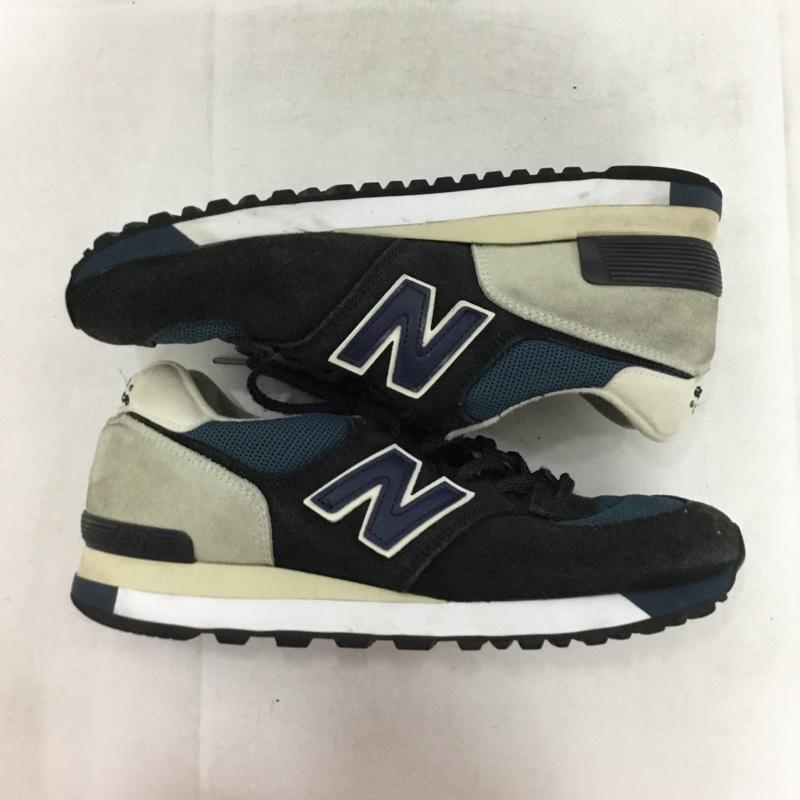 ニューバランス New Balance スニーカー スニーカー M575SNG MADE IN ENGLAND UK製 UK8 US：8 ロゴ、文字 紺 / ネイビー / navy X 灰 / グレー / gray メンズ USED 古着 中古 10157943