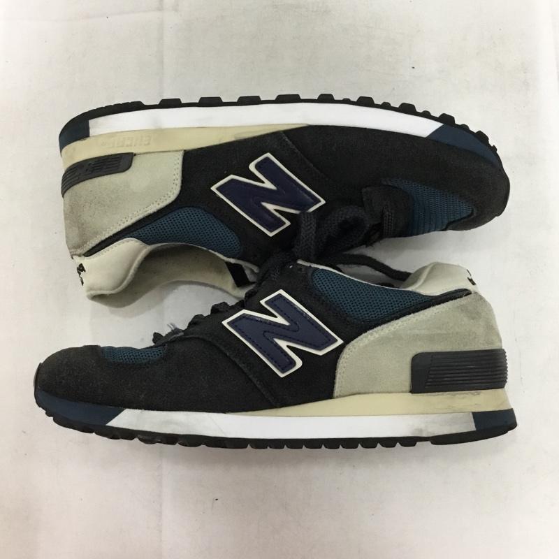 ニューバランス New Balance スニーカー スニーカー M575SNG MADE IN ENGLAND UK製 UK8 US：8 ロゴ、文字 紺 / ネイビー / navy X 灰 / グレー / gray メンズ USED 古着 中古 10157943