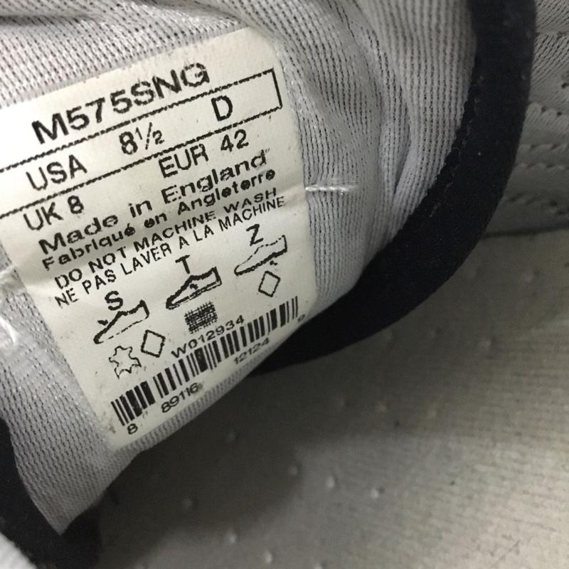ニューバランス New Balance スニーカー スニーカー M575SNG MADE IN ENGLAND UK製 UK8 US：8 ロゴ、文字 紺 / ネイビー / navy X 灰 / グレー / gray メンズ USED 古着 中古 10157943