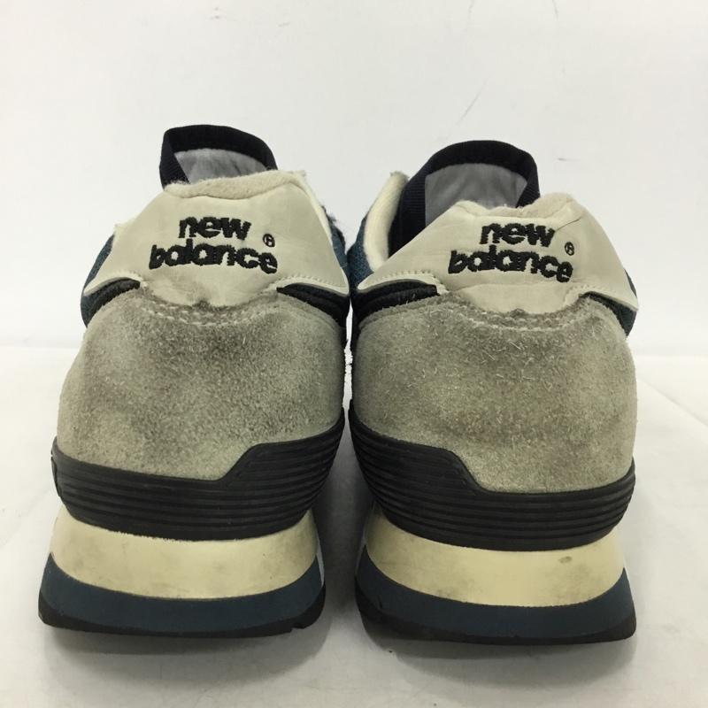 ニューバランス New Balance スニーカー スニーカー M575SNG MADE IN ENGLAND UK製 UK8 US：8 ロゴ、文字 紺 / ネイビー / navy X 灰 / グレー / gray メンズ USED 古着 中古 10157943
