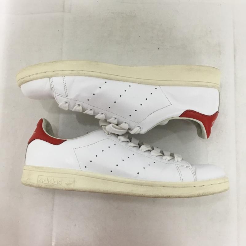 アディダス adidas スニーカー スニーカー B25363 STAN SMITH 27.5cm 27.5cm ロゴ、文字 白 / ホワイト / white X 赤 / レッド / red メンズ USED 古着 中古 10157944