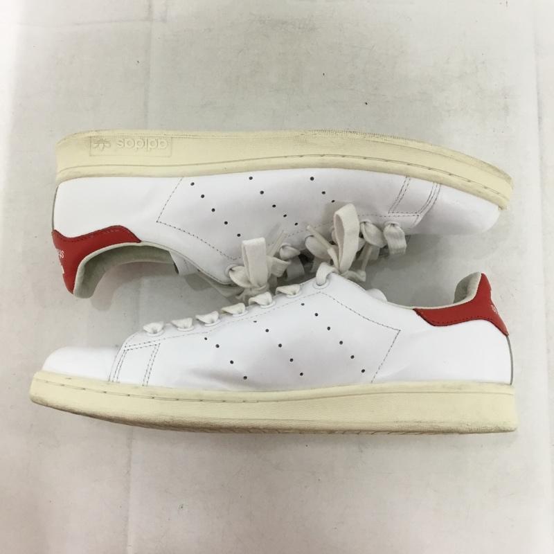 アディダス adidas スニーカー スニーカー B25363 STAN SMITH 27.5cm 27.5cm ロゴ、文字 白 / ホワイト / white X 赤 / レッド / red メンズ USED 古着 中古 10157944