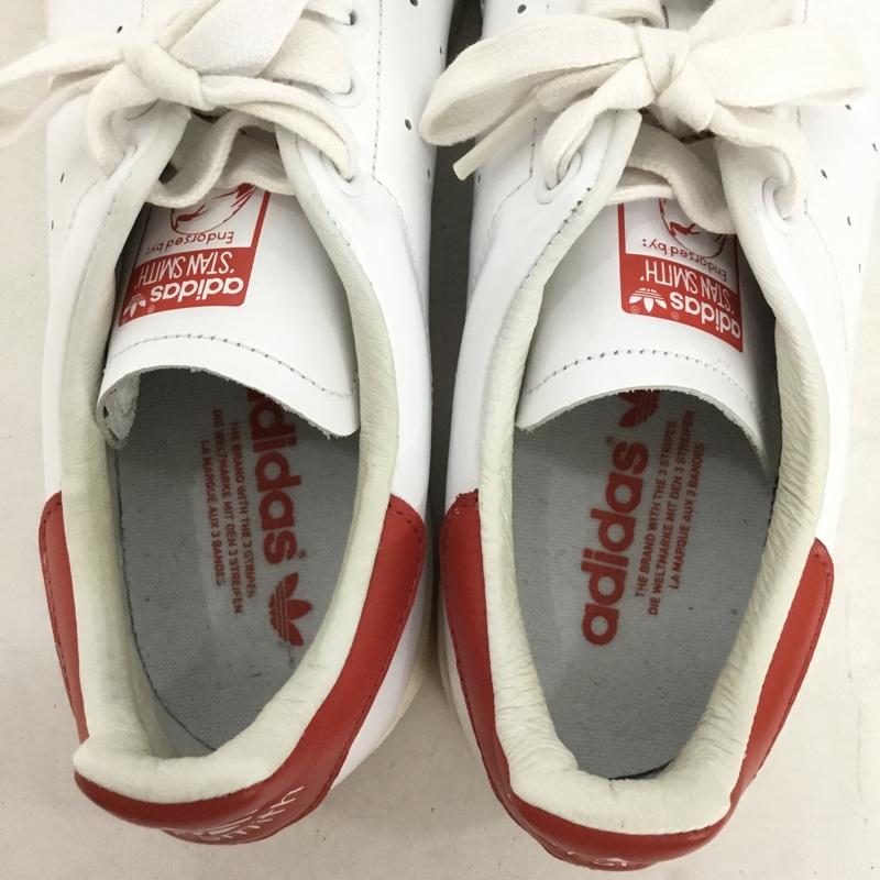アディダス adidas スニーカー スニーカー B25363 STAN SMITH 27.5cm 27.5cm ロゴ、文字 白 / ホワイト / white X 赤 / レッド / red メンズ USED 古着 中古 10157944