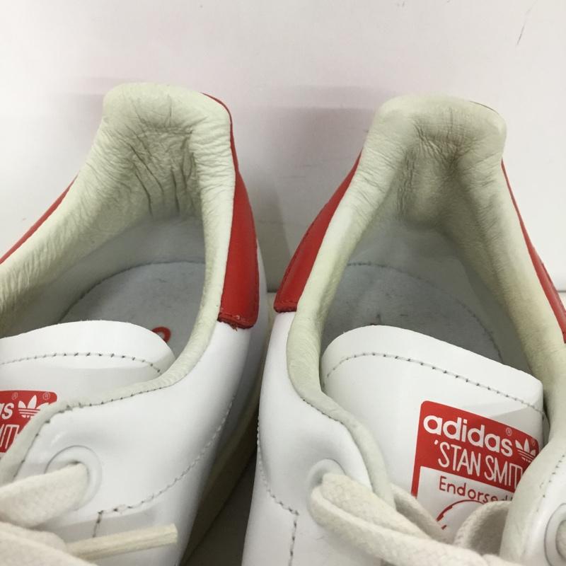 アディダス adidas スニーカー スニーカー B25363 STAN SMITH 27.5cm 27.5cm ロゴ、文字 白 / ホワイト / white X 赤 / レッド / red メンズ USED 古着 中古 10157944