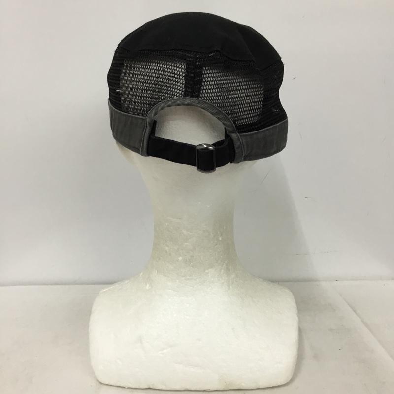 アヴィレックス AVIREX 帽子 キャップ メッシュ ワークキャップ ロゴ、文字 黒 / ブラック / black X 灰 / グレー / gray メンズ USED 古着 中古 10157946