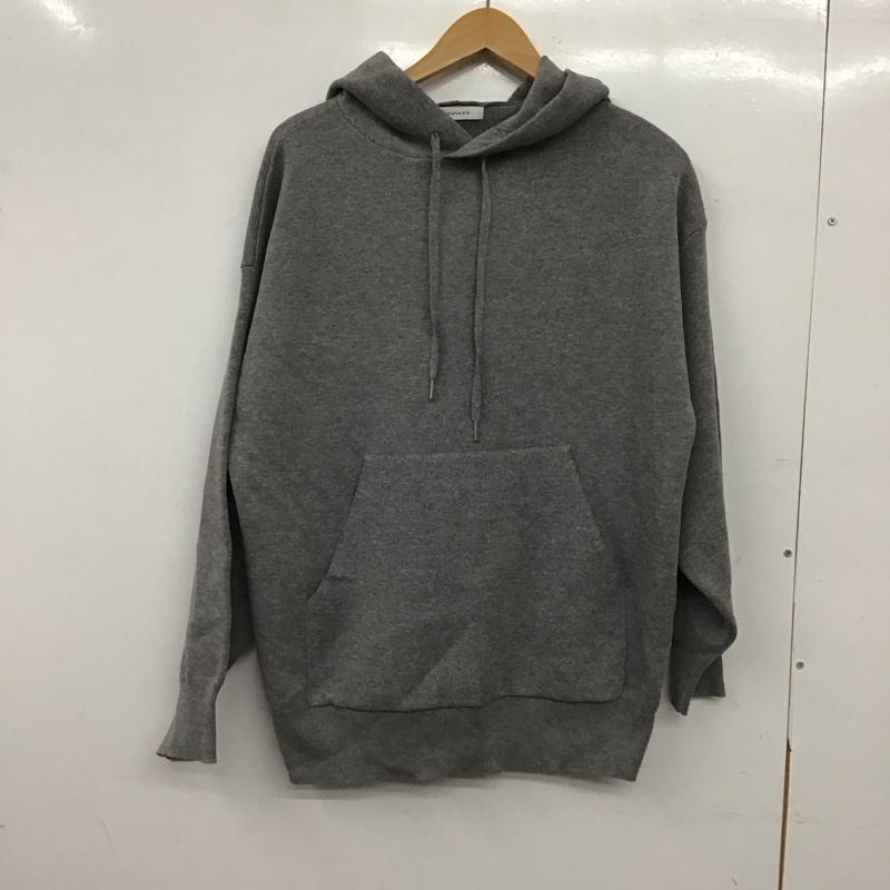 ジーナシス JEANASIS パーカー 長袖 JS064989MW プルオーバー FREE 無地 灰 / グレー / gray レディース USED 古着 中古 10157950