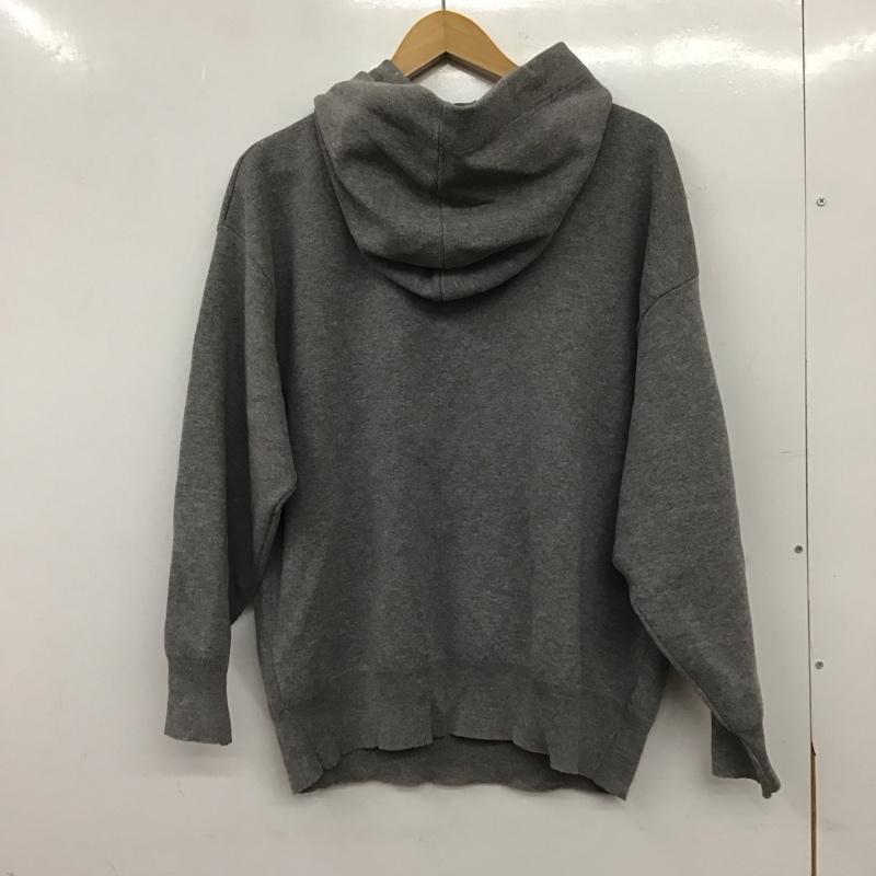 ジーナシス JEANASIS パーカー 長袖 JS064989MW プルオーバー FREE 無地 灰 / グレー / gray レディース USED 古着 中古 10157950