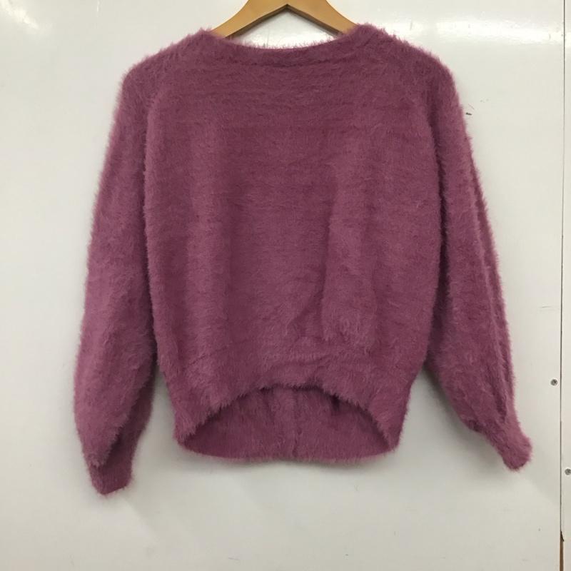 ロペピクニック ROPE  PICNIC カーディガン 長袖 GDM-5708-B フェザーニットトップスカーディガン 2WAY 38 無地 紫 / パープル / purple レディース USED 古着 中古 10157953