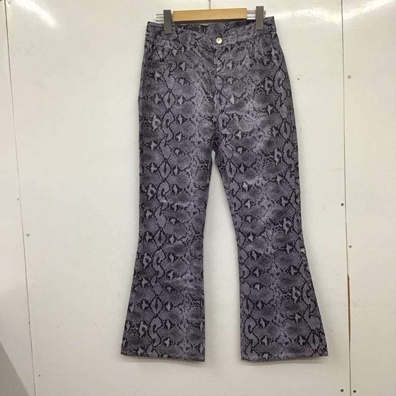 エックスガール X-girl ボトムス ボトムス 05191604 SNAKE PATTERN FLARE PANTS 2 ヘビ柄 紫 / パープル / purple レディース USED 古着 中古 10157955