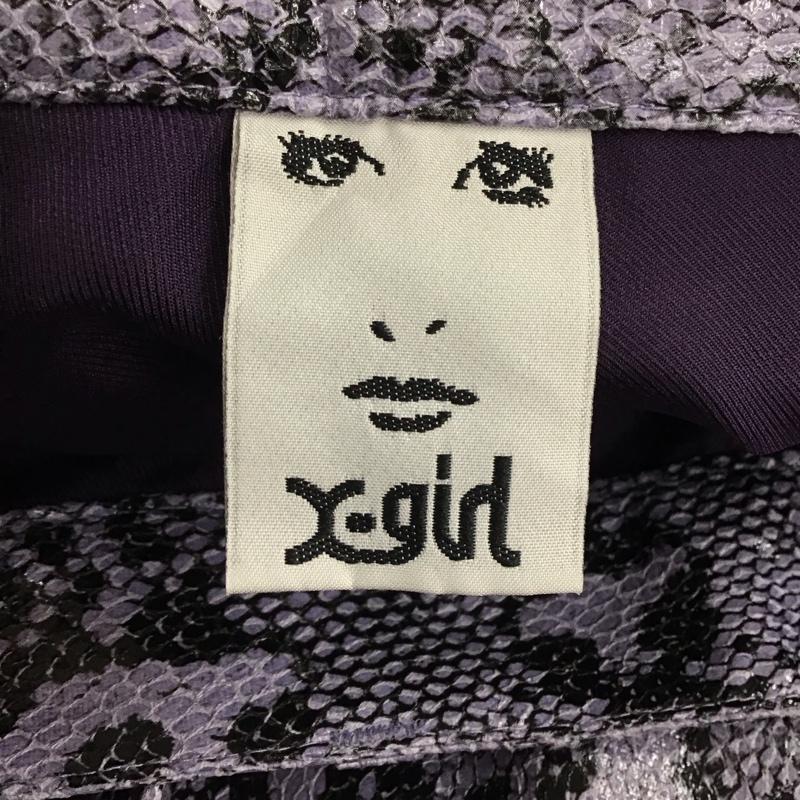 エックスガール X-girl ボトムス ボトムス 05191604 SNAKE PATTERN FLARE PANTS 2 ヘビ柄 紫 / パープル / purple レディース USED 古着 中古 10157955