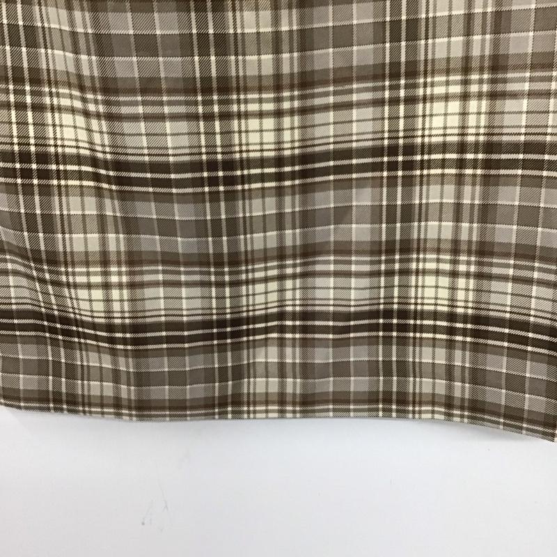 ローリーズファーム LOWRYS FARM スカート ロングスカート LF520060AD タイトスカート ベルト付き M チェック 茶 / ブラウン / brown X ベージュ / ベージュ / beige レディース USED 古着 中古 10157958