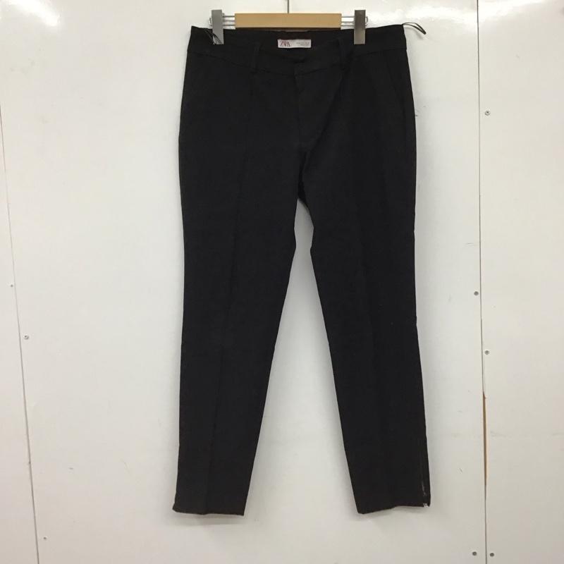 ザラ ZARA パンツ スラックス 6136 040 800 ストレッチ センタープレス 無地 黒 / ブラック / black レディース USED 古着 中古 10157959